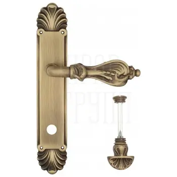 Дверная ручка Venezia 'FLORENCE' на планке PL87 матовая бронза (wc-4)