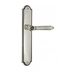 Дверная ручка Venezia "CASTELLO" на планке PL98, натуральное серебро