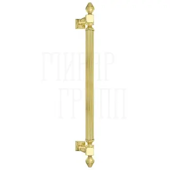 Ручка дверная скоба Extreza 'IMPERO' (Имперо) 600 мм (470 мм) полированная латунь