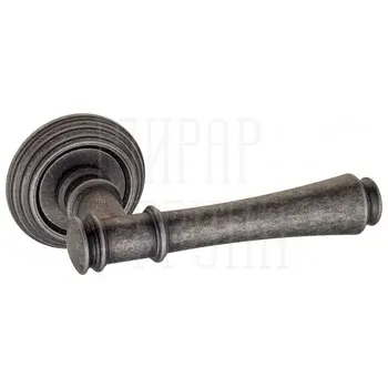 Дверная ручка на круглом основании Fratelli Cattini 'PICCO' D8-OLV античное серебро