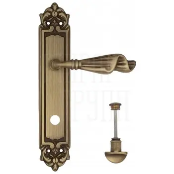 Дверная ручка Venezia 'Opera' на планке PL96 матовая бронза (wc)