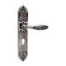 Дверная ручка на планке Class 'Shamira' 1060/1010, серебро 925 с чернением (cyl)