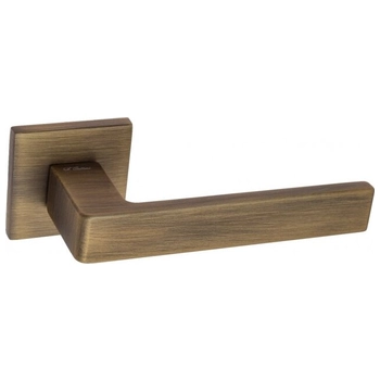 Дверная ручка Fratelli 'BOOM' 8 FS на квадратной розетке матовая бронза