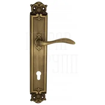 Дверная ручка Venezia 'ALESSANDRA' на планке PL97 матовая бронза (cyl)