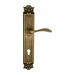 Дверная ручка Venezia "ALESSANDRA" на планке PL97, матовая бронза (cyl)