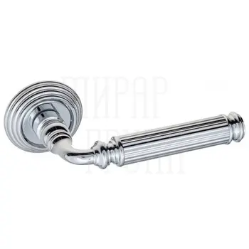 Дверная ручка на круглом основании Fratelli Cattini 'ENCIA' D8 на круглой розетке полированный хром