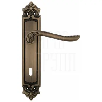 Дверная ручка на планке Melodia 285/229 'Daisy' матовая бронза (cab)