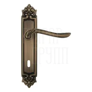 Дверная ручка на планке Melodia 285/229 'Daisy' матовая бронза (key)