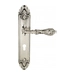 Дверная ручка Venezia "MONTE CRISTO" на планке PL90, натуральное серебро (cyl)