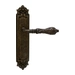 Дверная ручка на планке Melodia 229/229 "Libra", античная бронза