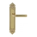 Дверная ручка Extreza 'BENITO' (Бенито) 307 на планке PL02, полированная латунь (key)