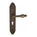 Дверная ручка Venezia "GIFESTION" на планке PL90, античная бронза (cyl)