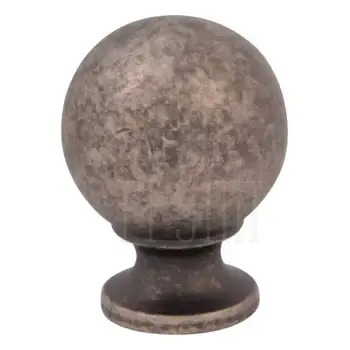 Мебельная ручка-кноб Melodia 803 Ball (Ø30 мм) античное серебро