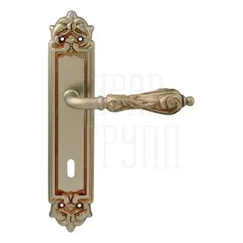 Дверная ручка на планке Melodia 229/229 'Libra' французское серебро (key)