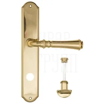 Дверная ручка Fratelli Cattini 'GRACIA' на планке PL02 полированная латунь (wc-2)