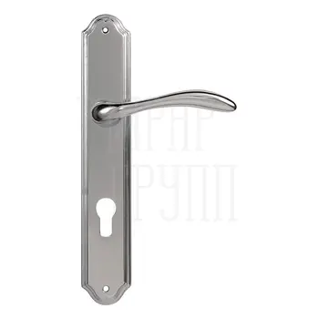 Дверная ручка на планке Melodia 132/230 'Laguna' полированный хром (cyl)