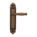 Дверная ручка на планке Melodia 266/229 "Isabel", матовая бронза