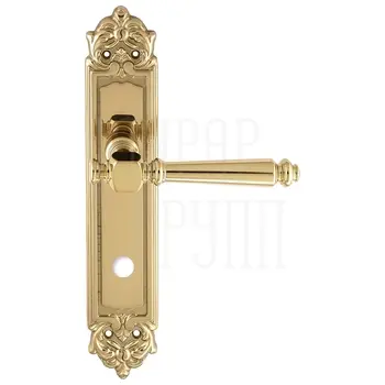 Дверная ручка Extreza 'VERONIKA' (Вероника) 325 на планке PL02 полированное золото (wc)