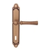 Дверная ручка на планке Melodia 283/158 'Carlo', матовая бронза (key)
