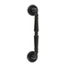 Ручка дверная скоба Extreza "Petra" (Петра) 250 мм (205 мм) на круглых розетках R01, черный