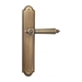 Дверная ручка Venezia 'CASTELLO' на планке PL98, матовая бронза