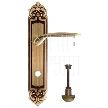 Дверная ручка Extreza 'CALIPSO' (Калипсо) 311 на планке PL02 матовая бронза (wc)