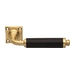 Дверные ручки на розетке Morelli Luxury 'Riva', матовое золото