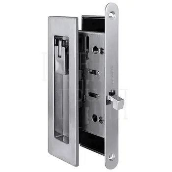 Защелка Armadillo (Армадилло) с ручками для раздвижных дверей SH.URB153.KIT011-BK (SH011 URB) итальянский тисненый