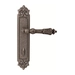 Дверная ручка на планке Melodia 292/229 "Samantha", античное серебро (wc)