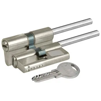 Цилиндровый механизм Kale kilit (Кале килит) под вертушку (дл.шток) 164 SX/81 (45+10+26) mm никель