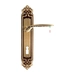 Дверная ручка Extreza "CALIPSO" (Калипсо) 311 на планке PL02, матовая бронза (cab) (KEY)