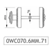 Фиксатор сантехнический Mestre OWC 070, схема