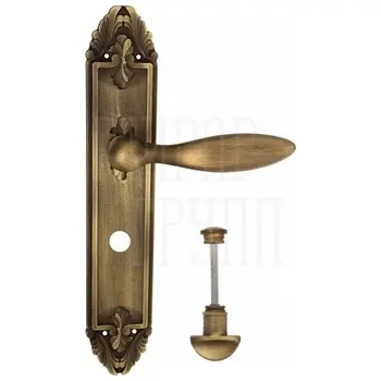Дверная ручка Venezia 'MAGGIORE' на планке PL90 матовая бронза (wc)