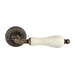 Дверная ручка Extreza "Dana" CRACKLE (Дана кракле) 306 на круглой розетке R06, античная бронза