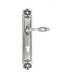 Дверная ручка Venezia "CASANOVA" на планке PL97, натуральное серебро (cyl)