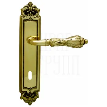 Дверная ручка на планке Melodia 229/229 'Libra' полированная латунь (cab)