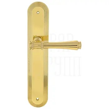 Дверная ручка Extreza 'PIERO' (Пиеро) 326 на планке PL05 полированное золото