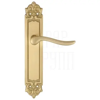 Дверная ручка Extreza 'TOLEDO' (Толедо) 323 на планке PL02 матовое золото
