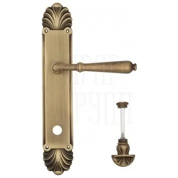 Дверная ручка Venezia 'CLASSIC' на планке PL87 матовая бронза (wc-4)