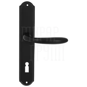 Дверная ручка Extreza 'COMO' (Комо) 322 на планке PL01 черный (key)