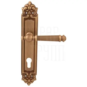 Дверная ручка на планке Melodia 102/229 'Veronica' матовая бронза (cyl)