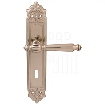 Дверная ручка на планке Melodia 235/229 'Mirella' серебро (key)