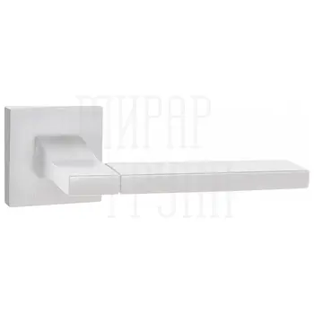 Дверные ручки Puerto (Пуэрто) INAL 524-03 на квадратной розетке матовый белый