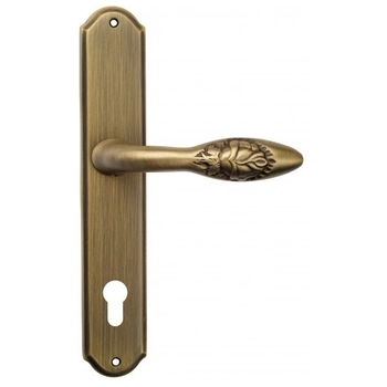 Дверная ручка Venezia 'CASANOVA' на планке PL02 матовая бронза (cyl)