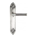 Дверная ручка Venezia "IMPERO" на планке PL90, натуральное серебро