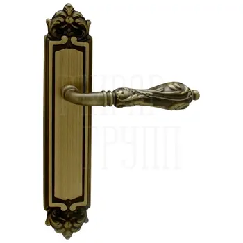 Дверная ручка на планке Melodia 229/229 'Libra' матовая бронза