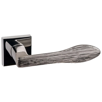 Ручка латунная на квадратной розетке Pasini 'Arrow' 8341 хром rosewood