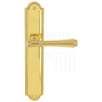 Дверная ручка Extreza 'PIERO' (Пиеро) 326 на планке PL03 полированное золото