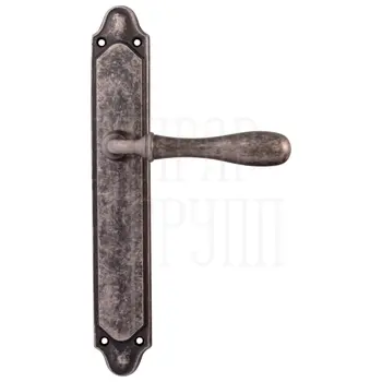 Дверная ручка на планке Melodia 294/158 'Beta' античное серебро