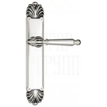 Дверная ручка Venezia 'PELLESTRINA' на планке PL87 натуральное серебро 